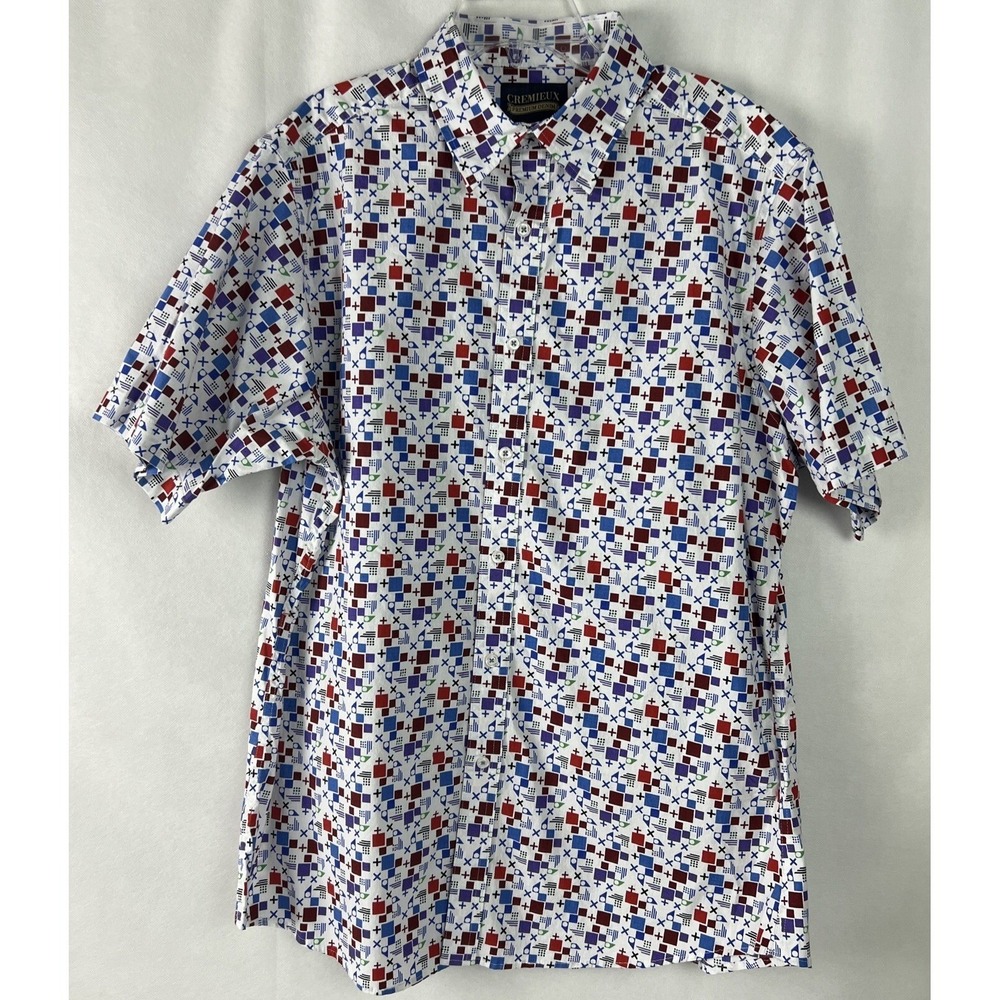 Cremieux‎ Men's Shirt Size Large Premium Denim Collection S35WZ505 Multi C10